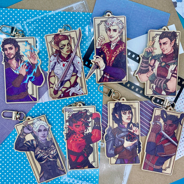 BG3: Wooden Keychains