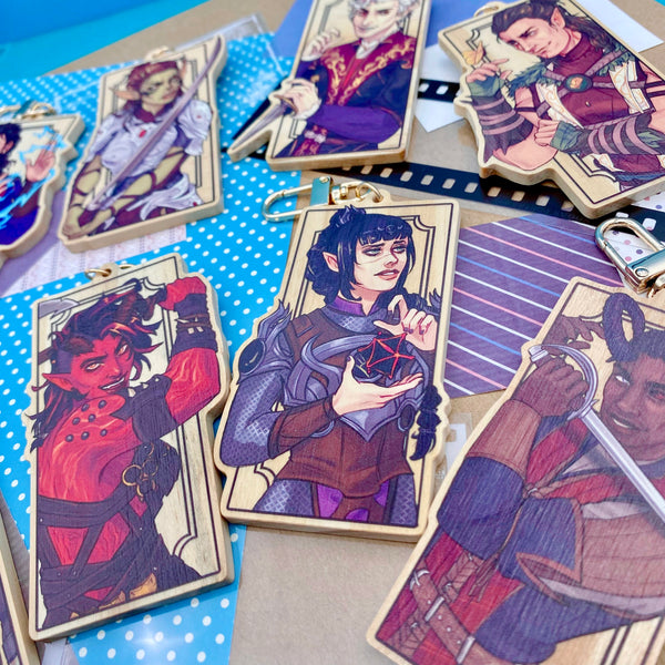 BG3: Wooden Keychains