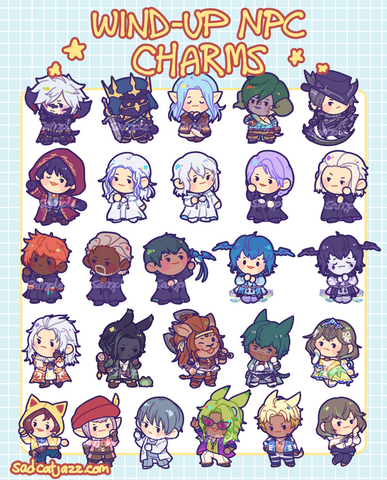 FFXIV: Wind-Up NPC Standee Keychains [Series 2]