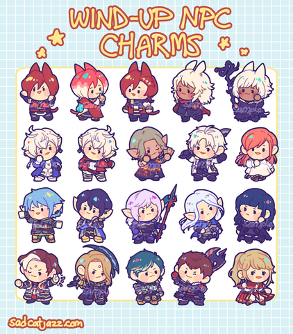 FFXIV: Wind-Up NPC Standee Keychains [Series 1]