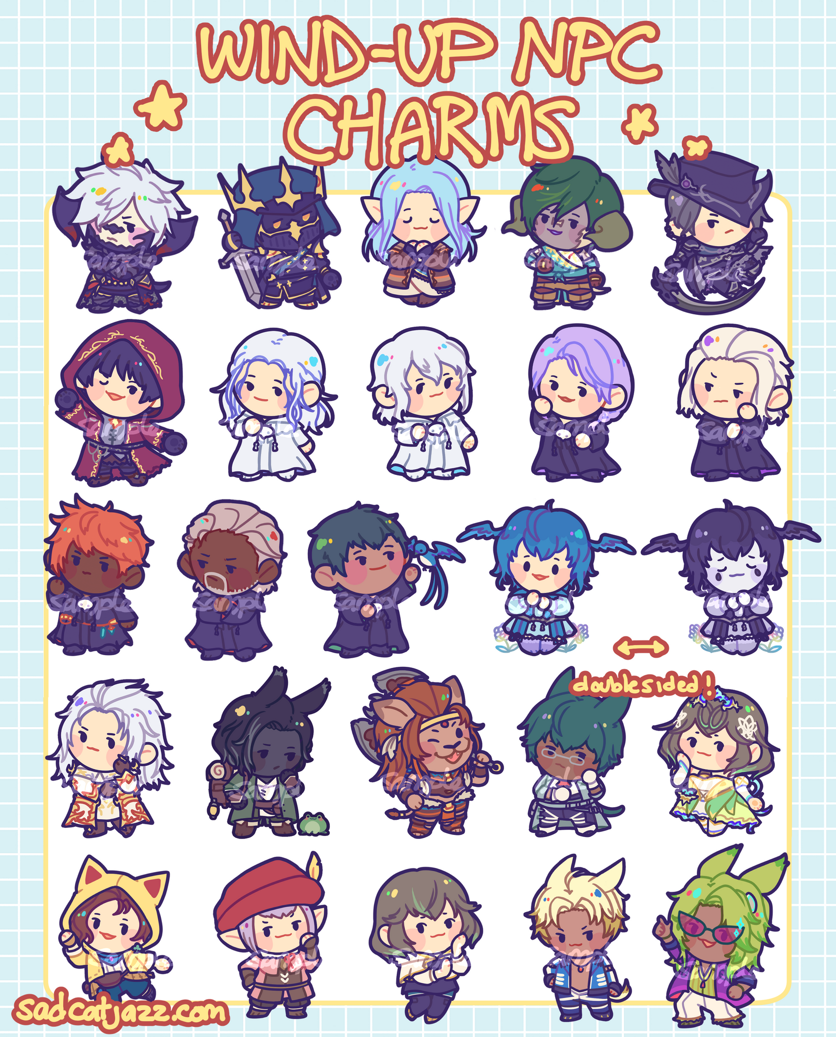 FFXIV: Wind-Up NPC Standee Keychains [Series 2]