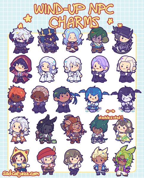 FFXIV: Wind-Up NPC Standee Keychains [Series 2]